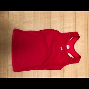 Red Under Armour tank
